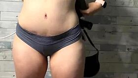 classy amateur milf wife teases with slow strip show