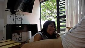 Venus Latina2 Asks For A Blowjob, Then We Fuck Hard With Creampie