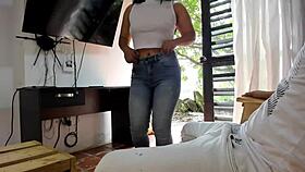 Venus Latina2 Asks For A Blowjob, Then We Fuck Hard With Creampie