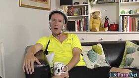 brit in stockings, craving a messy facial tonight?