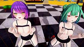 Hololive girls perform Jaipur dance in 3D