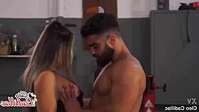 Cleo Cadillac, the drunk painter, intensely scratches my ass and pussy with her big cock.