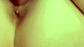 Close up view of creampie in amateur sex video