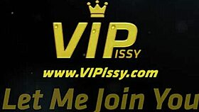 Hot brunettes get pee soaked in intimate lesbian pissing encounter