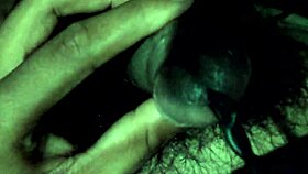 uhh, shemale with big cock doing cumshot with sounding, so wild!