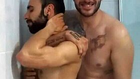 Ever Shower with a Straight Buddy and His Huge Cock?