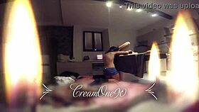 Licking slowly till she squirts.