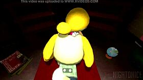 Isabelle From Animal Crossing New Leaf In A Fun Game Scenario