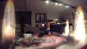 Licking slowly till she squirts.