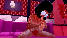 3d hentai with big ass tits glasses riding and squirting