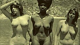 In vintage london, a hairy british woman explores taboo interracial encounters