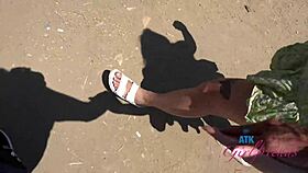 Jill Taylor, an amateur blonde, chills on a date before a pov car blowjob