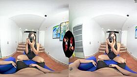 Cute Tiny Latina Teen Feels Intense Emotions in 5K VR Reality