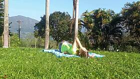 My Stepbrother Fucks Me Hard Outdoors!