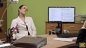 Loan4k Deal Turns Naughty as Teen Sells Pussy to Boss on Hidden Cam. European POV Action Captured!