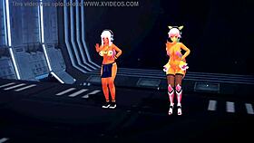 Half naked girls dancing and singing