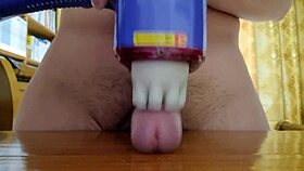 Masturbating With A Massager For Wild Cumshot?