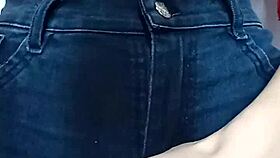 playing with a belt on pussy and spanking.