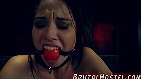 Blonde teen strips webcam, gangbang squirts!