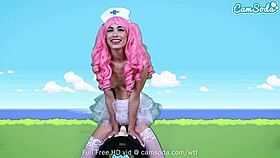 camsoda - delilah day in nurse joy cosplay from pokémon rides a wild sex machine