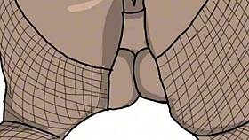 sketching a curvy black beauty bent over in doggy style pose