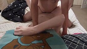 redhead slut sucks big cock and teases with creampied pussy, doesn't she?