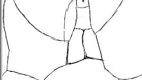 sketching a curvy black beauty bent over in doggy style pose