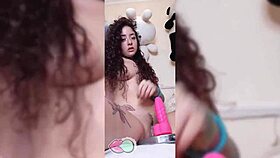 Pedazodchicle Experiences an Orgasm While Riding a Toy.