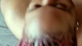 evie, the bbw pornstar, gives druffbandit a sloppy blowjob with her wet mouth.