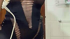 Filming Friend's Cuckold Girlfriend's Anal Assfucking in Bathroom