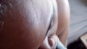 evie, the bbw pornstar, gives druffbandit a sloppy blowjob with her wet mouth.