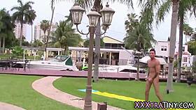 Small Teen Rides Cock