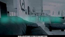 Blonde teaches her stepbrother a lesson