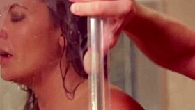 sinn sage says, 'i love this strapon shower fuck'