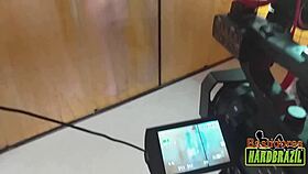 biggest tits in brazil on frosted shower glass with rafaella denardin and ed j