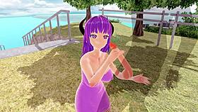 I love this 3D hentai with big ass and tits in fishnet