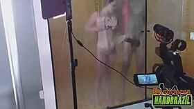 biggest tits in brazil on frosted shower glass with rafaella denardin and ed j