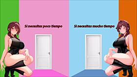 Squid Game roleplay with jerk off instructions in Spanish