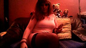 horny milf getting hot alone at home 😏 what a tease