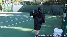 Teen lesbians partying with cunt eating and fingering fun