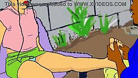 Lonely African Nailcutter Feeling Horny In Hentai World