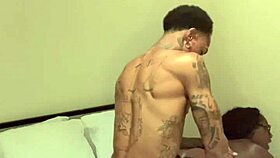 I can't believe how Ralph fucked that thick booty ebony in doggystyle and missionary, then nutted all over her tattooed ass with his big black cock