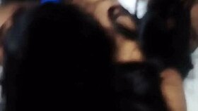 Leyne Rodriguez gets bent over for rough doggystyle and blowjobs in her first amateur threesome.