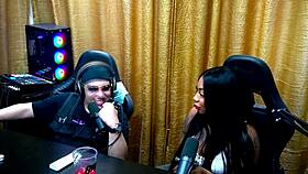 Pocahontas Carioca And Isa Albuquerque Suck Clara Dalcol's Tits During Podcast Fight