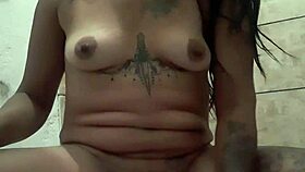 saf enjoys big cock oral in outdoor hardcore scene.