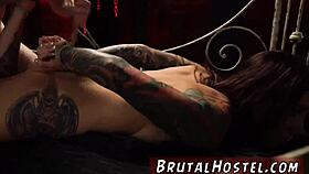 Watch Felicity Feline Dominate Excited Young Tourists In Brutal Gangbang!