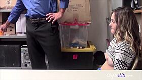 Is That Blonde Babe's Smug Grin Turning To Fear? She Just Got Caught In The Act!