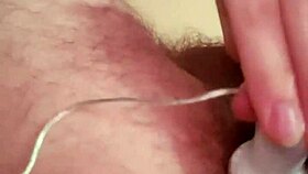 young gay guy explores his ass with fingers and vibrator