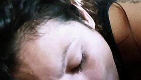 Watch this latina bbw deep throat in public car