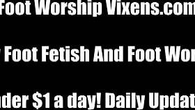 lesbians engage in detailed foot fetish play